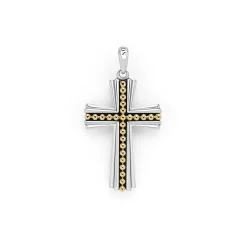 Fashion Two-Tone Cross Amulet Amulets