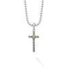 Cheap Two-Tone Cross Amulet Necklace Amulets