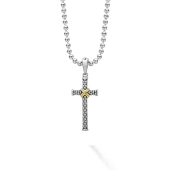 Cheap Two-Tone Cross Amulet Necklace Amulets