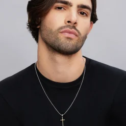 Cheap Two-Tone Cross Amulet Necklace Amulets