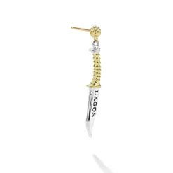 Cheap Two-Tone Dagger Drop Earring Earrings