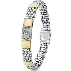New Two-Tone Diamond Bracelet | 9Mm Diamonds
