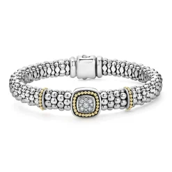 Outlet Two-Tone Diamond Caviar Bracelet | 9Mm Two-Tone