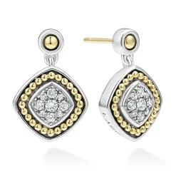 Best Sale Two-Tone Diamond Drop Earrings Diamonds
