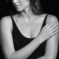 Best Two-Tone Diamond Lock Necklace Diamonds