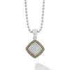 Cheap Two-Tone Diamond Pendant Necklace Diamonds