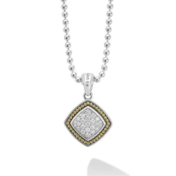 Cheap Two-Tone Diamond Pendant Necklace Diamonds