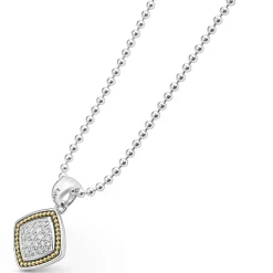 Cheap Two-Tone Diamond Pendant Necklace Diamonds