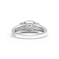 Store Two-Tone Diamond Ring Caviar Rings