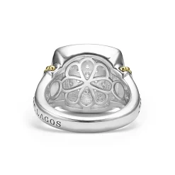 Best Sale Two-Tone Diamond Square Ring Diamonds