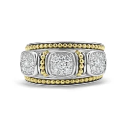 Best Two-Tone Diamond Stacking Rings Diamonds