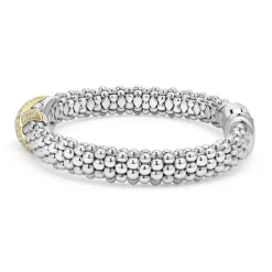 New Two-Tone Diamond X Caviar Bracelet | 9Mm Two-Tone