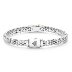 Best Two-Tone Diamond X Caviar Bracelet | 6Mm Diamonds