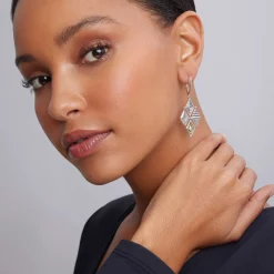 Best Sale Two-Tone Drop Earrings Drop Earrings