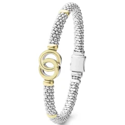 Flash Sale Two-Tone Interlocking Caviar Bracelet | 6Mm Two-Tone