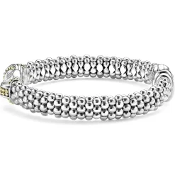 Store Two-Tone Knot Caviar Diamond Bracelet | 9Mm Diamonds