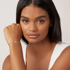 Store Two-Tone Knot Diamond Bolo Bracelet Diamonds