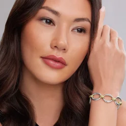 Cheap Two-Tone Link Bracelet Two-Tone