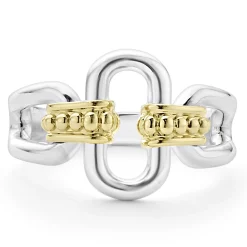 Discount Two-Tone Link Ring Two-Tone