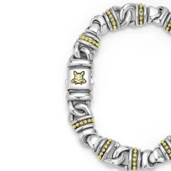 Outlet Two-Tone Lock Curb Link Bracelet Bracelets