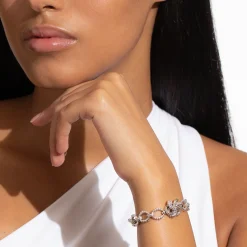 Cheap Two-Tone Love Knot Link Bracelet Two-Tone