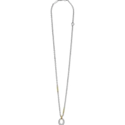 Outlet Two-Tone Oval Diamond Pendant Necklace Diamonds