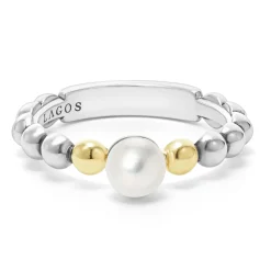 Store Two-Tone Pearl Ring Pearl