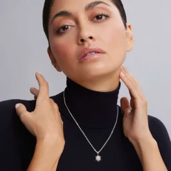 New Two-Tone Star Diamond Pendant Necklace Diamonds