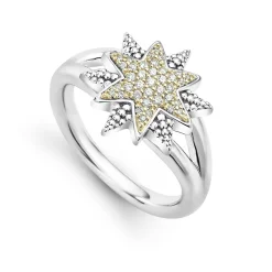 Sale Two-Tone Star Diamond Ring Two-Tone