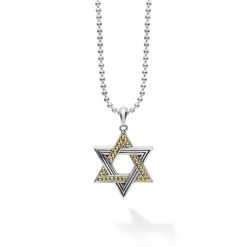Sale Two-Tone Star Of David Amulet Necklace Necklaces & Chains