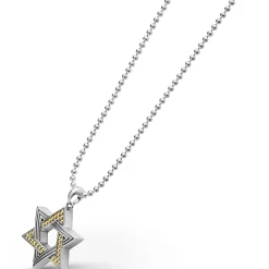 Sale Two-Tone Star Of David Amulet Necklace Necklaces & Chains