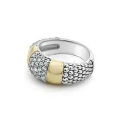 Sale Two-Tone Station Diamond Ring Two-Tone