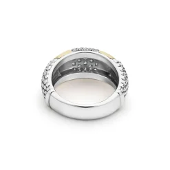 Sale Two-Tone Station Diamond Ring Two-Tone
