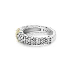 Cheap Two-Tone X Caviar Diamond Ring Diamonds
