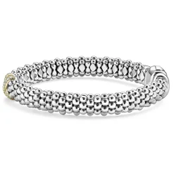Online Two-Tone X Caviar Diamond Bracelet | 9Mm Two-Tone