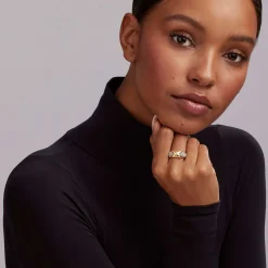 Cheap Two-Tone X Caviar Ring Two-Tone