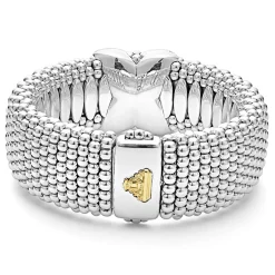 Best Two-Tone X Diamond Caviar Bracelet | 23Mm Diamonds