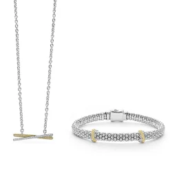 Flash Sale Two-Tone X Diamond Gift Set Diamonds