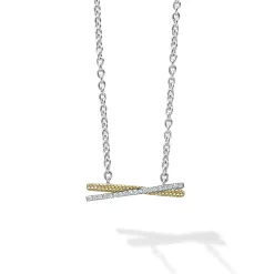 Best Two-Tone X Diamond Necklace Diamonds