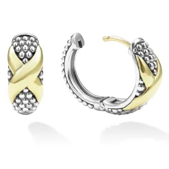 Cheap Two-Tone X Huggie Earrings Huggie Earrings