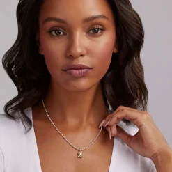 Clearance Two-Tone X Pendant Necklace Pendant Necklaces