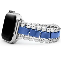 Hot Ultramarine Ceramic And Stainless Steel Watch Bracelet-38-45Mm Watch Bands