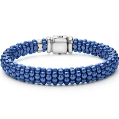 Sale Ultramarine Ceramic Caviar Bracelet Gift Set Silver