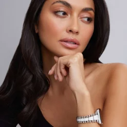 Cheap White Ceramic And Stainless Steel Watch Bracelet-42-49Mm Watch Bands