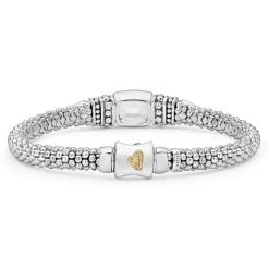 Outlet White Topaz Caviar Bracelet | 6Mm Gemstones