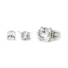 Cheap White Topaz Caviar Gift Set Two-Tone