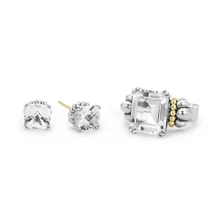 Cheap White Topaz Caviar Gift Set Two-Tone