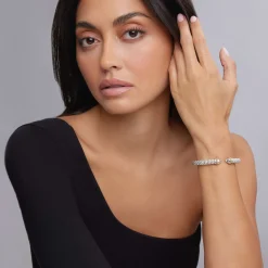 Best White Topaz Cuff Bracelet | 8Mm Cuffs