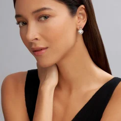 Flash Sale White Topaz Drop Earrings Gemstones