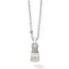 Flash Sale White Topaz Pendant Necklace Two-Tone